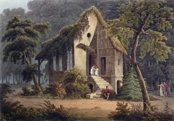 Das Boudoir der Königin im Petit Trianon, Illustration für 